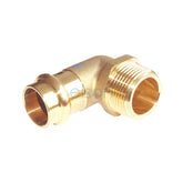 Copper Press Male Elbow